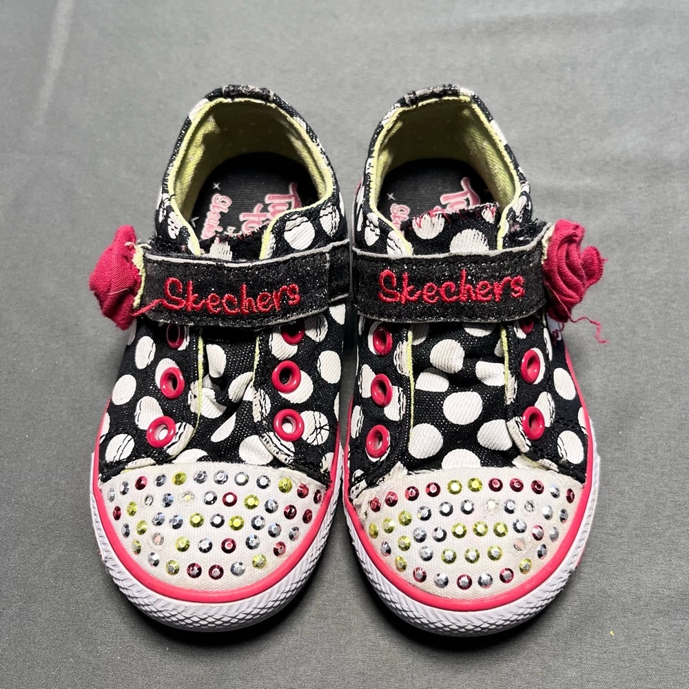 Skechers twinkle toes girls shoes toddler size 7